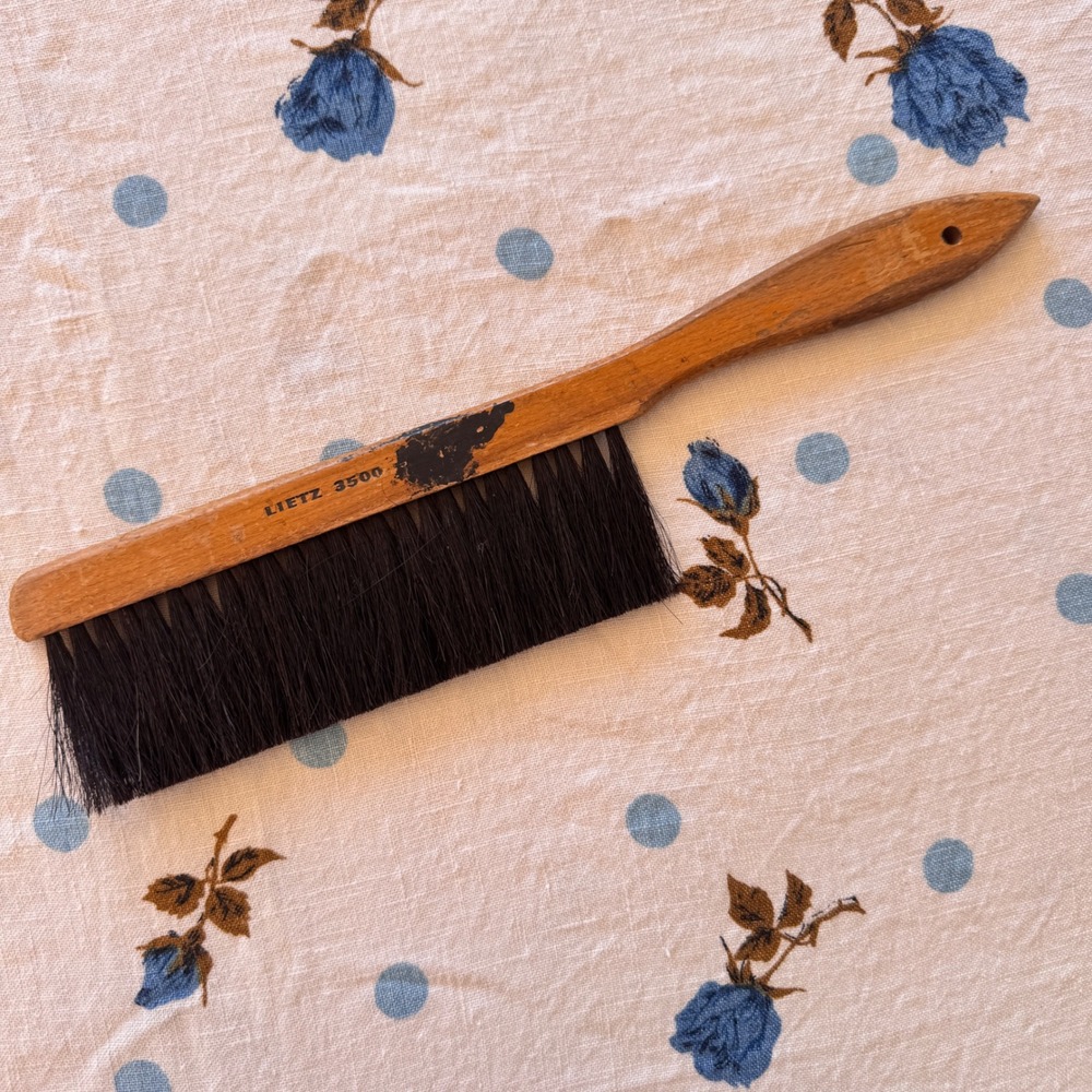 Vintage Lietz 3500 Drafting Brush Wood Handle Architect Engineer Drawing Tool